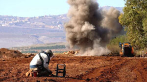 Demining has been helped by new technologies, such as the so-called "rubble crusher", in which mines sometimes detonate inside